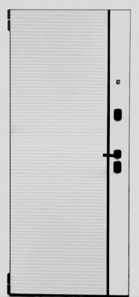 Дверь входная металлическая Эльпорта R 88.Н1 Super White/Shellac White