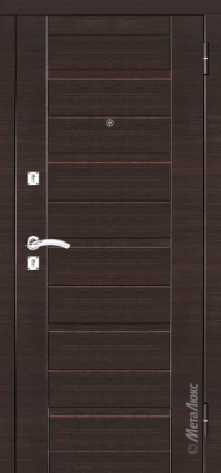 Дверь входная металлическая Металюкс М302 Металл+МДФ (венге) двери металлические стальные недорогие хорошие магазин дверей граддор graddoor graddoor.by фото картинка фотография изображение